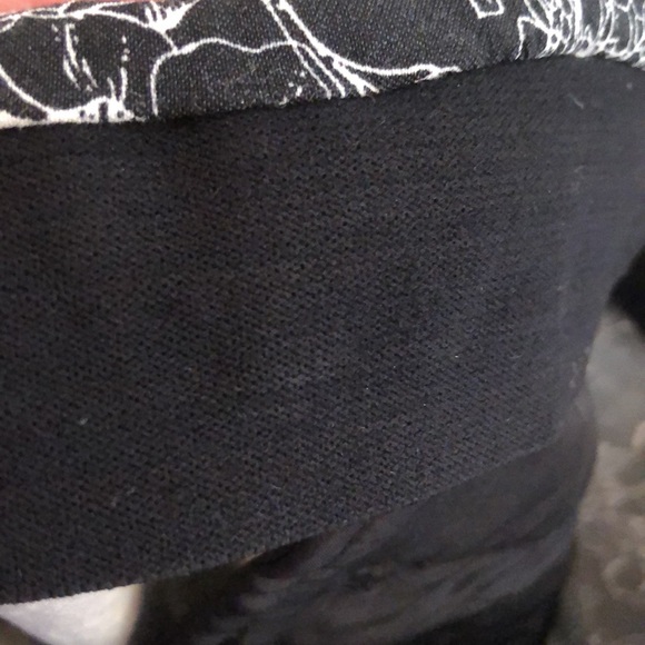 Jasmine & Julia Black &White Floral Pants Sz 14W - Picture 8 of 9